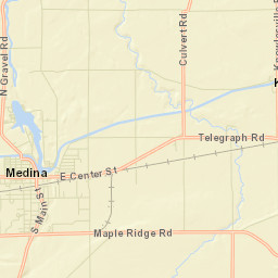 Medina New York Street Map