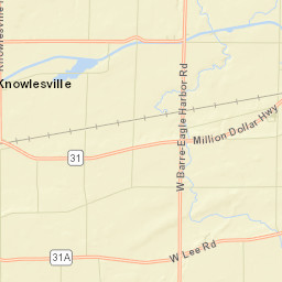 Gaines Basin New York Street Map