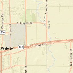 Webster New York Street Map