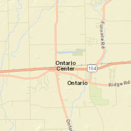 Ontario Center New York Street Map