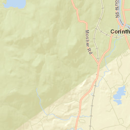 Corinth New York Street Map