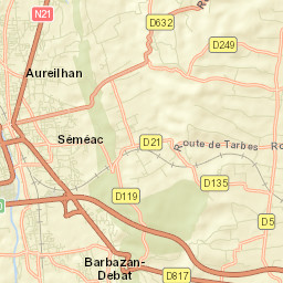 Séméac Street Map