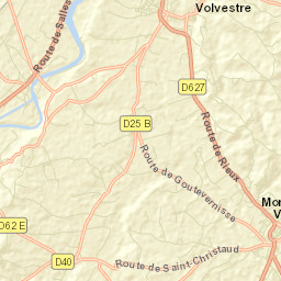 Rieux-Volvestre Street Map