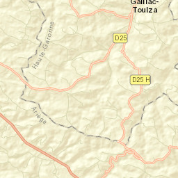 Gaillac-Toulza Street Map