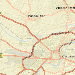 Villemoustaussou Street Map