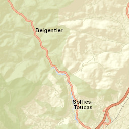Solliès-Toucas Street Map