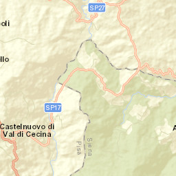 Castelnuovo di Val di Cecina Street Map