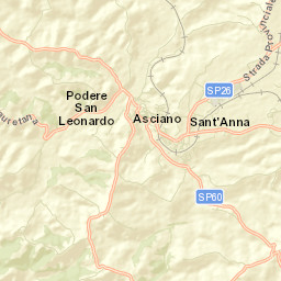 Asciano Street Map