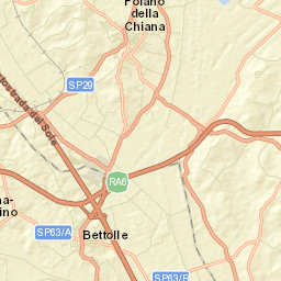 Foiano della Chiana Street Map