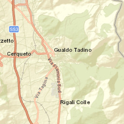 Gualdo Tadino Street Map