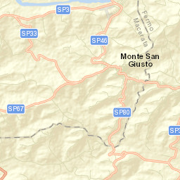 Monte San Giusto Street Map