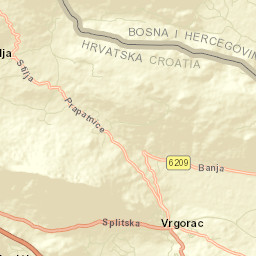 Vrgorac Street Map