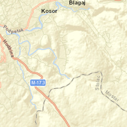 Blagaj Street Map