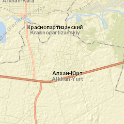 Alkhan-Kala Street Map