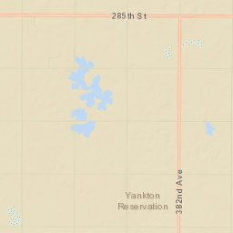 Charles Mix County Street Map
