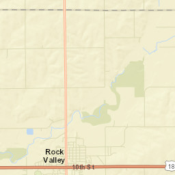 Rock Valley Street Map