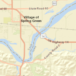 Spring Green Street Map