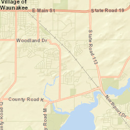 Waunakee Street Map