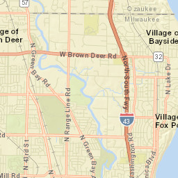 4400-4532 West Good Hope Road, Brown Deer Street Map