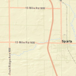 Sparta Street Map