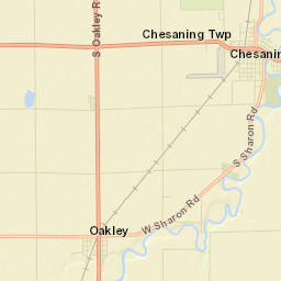 Chesaning Street Map