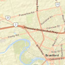 Brantford Street Map