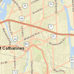 St. Catharines Street Map
