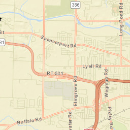 South Greece New York Street Map