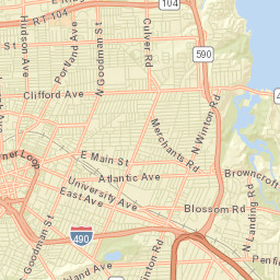 Cobbs Hill New York Street Map