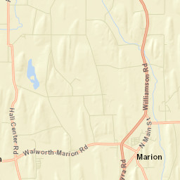 Marion New York Street Map