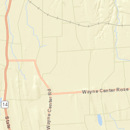 Wayne Center New York Street Map