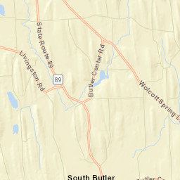 West Butler New York Street Map