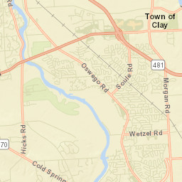 Moyers Corners New York Street Map