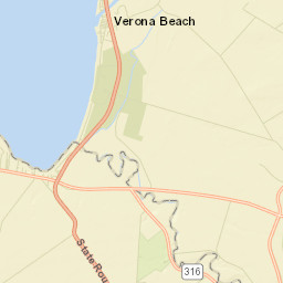 Verona Beach New York Street Map