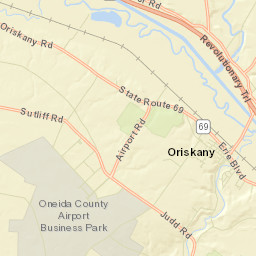 Oriskany New York Street Map
