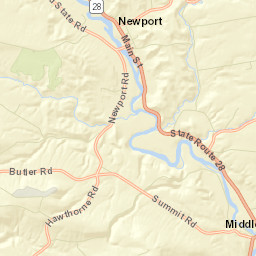 Newport New York Street Map