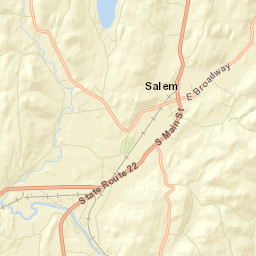 Salem New York Street Map