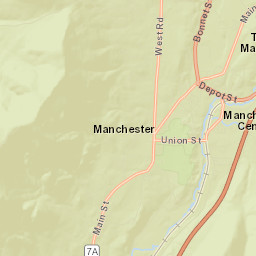 Manchester Center Street Map