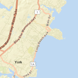 York Beach Street Map
