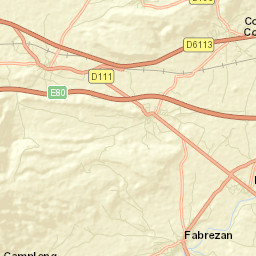 Fabrezan Street Map