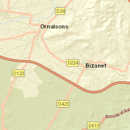 Ornaisons Street Map