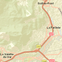 La Farlède Street Map