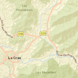 La Crau Street Map