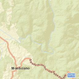 Monticiano Street Map
