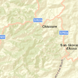 San Giovanni d'Asso Street Map