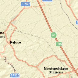 Montepulciano Stazione Street Map