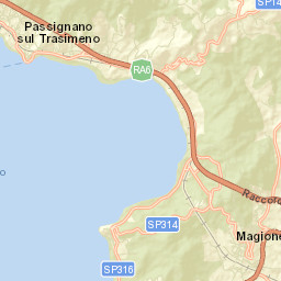 Magione Street Map