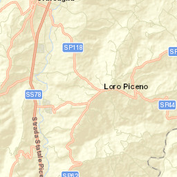 Ripe San Ginesio Street Map