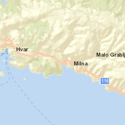 Grad Hvar Street Map
