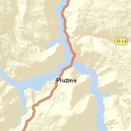 Plužine Street Map